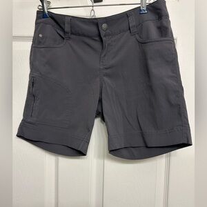 Women’s Prana Charcoal Nylon Shorts Size 2